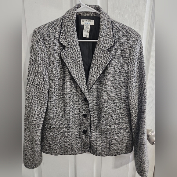 Covington classic tweed blazer timeless corpcore professional  XL - Picture 2 of 11